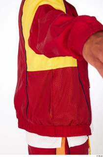 Nabil dressed sports upper body yellow Red athletic zip-up 0007.jpg